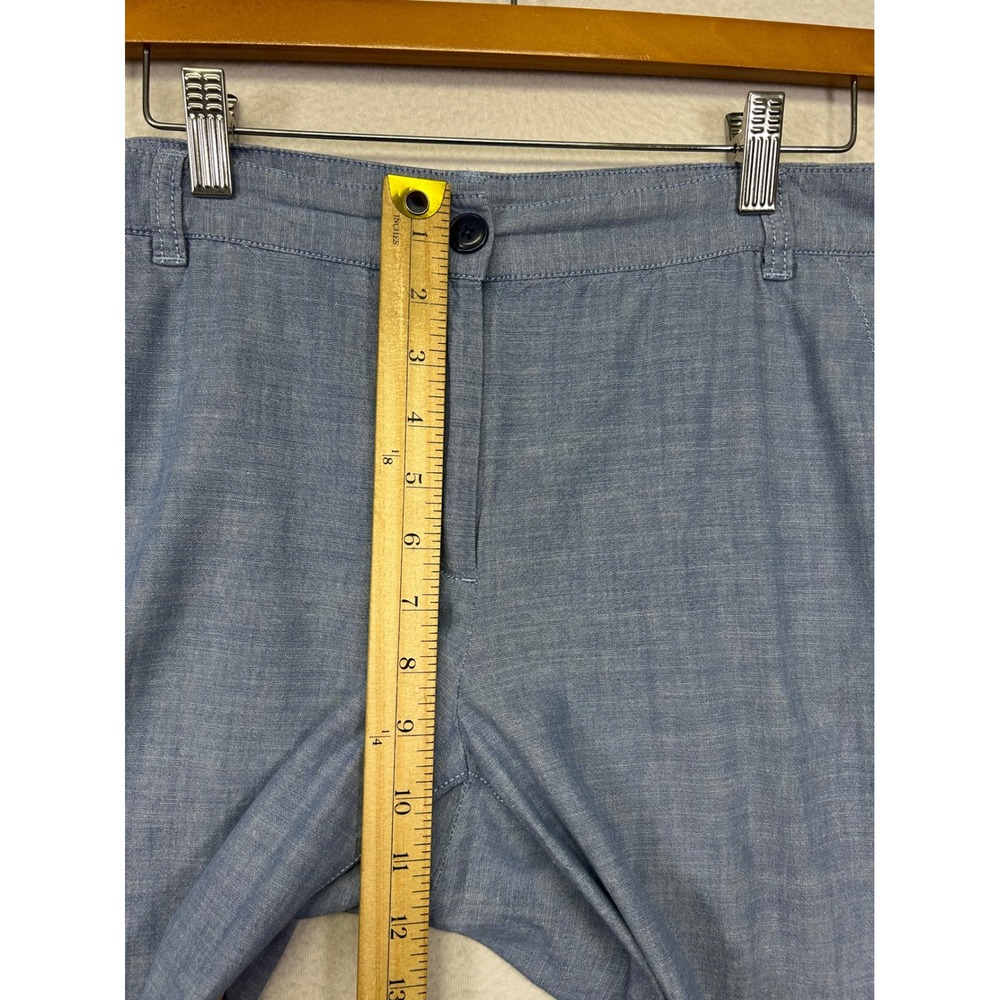 Coastal Preppy Talbots Womens 10 Blue The Weekend Chino Pants Minimalist Hampton - Picture 6 of 11